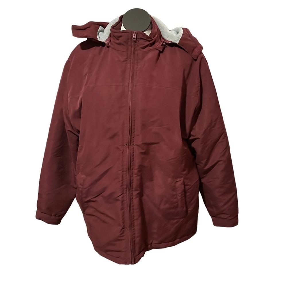 HABANDS ARCTIC BEAR Size XL vintage winter coat maroon